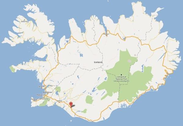 Iceland Tour map and Golden Circle rafting